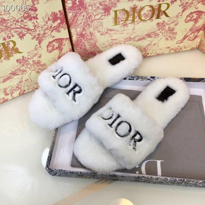 Dior's new fall / winter tow Wool slippers-3