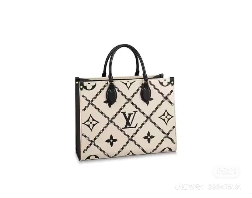Louis Vuitton LV Women's Tote Bag Handbag Shopping Leather T