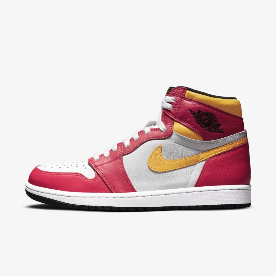 Nike Air Jordan 1 Retro High Light Fusion Red Sneakers Shoes from