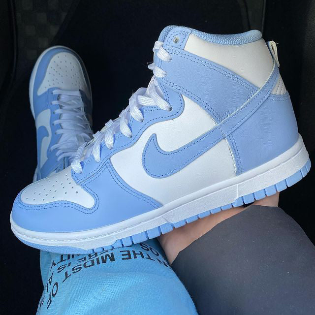 Nike Dunk High Top Blue Sneakers Shoes from aamall1.myshopify.com