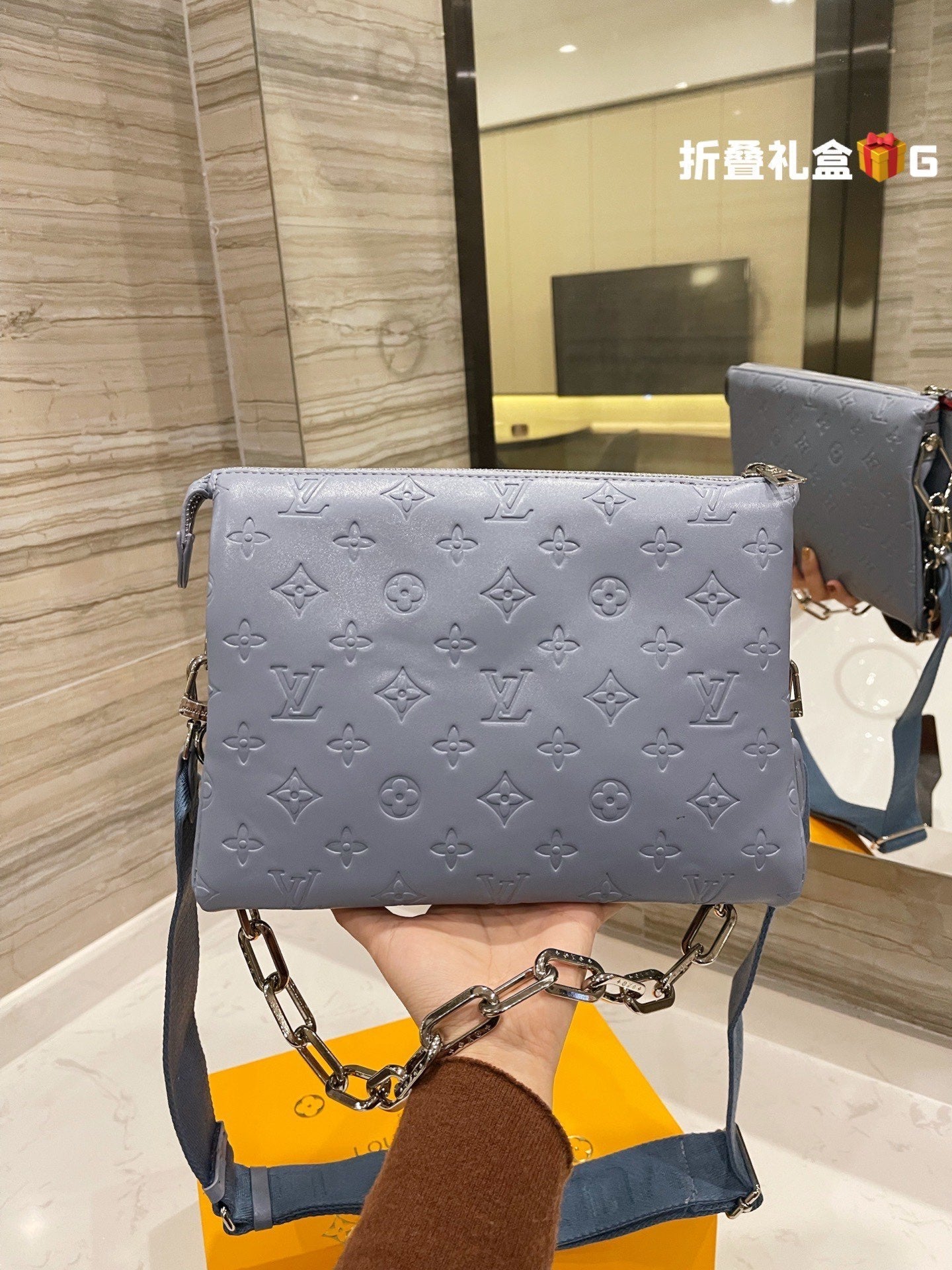LV Louis Vuitton Women's fashion Leather Shoulder Bag Satche