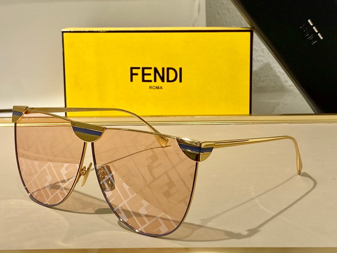 FENDI Popular Womens Mens Fashion Shades Eyeglasses Glasses Sunglasses-4