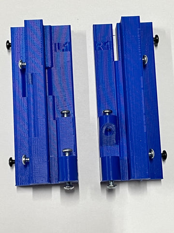 example plastic spacers with screws installed