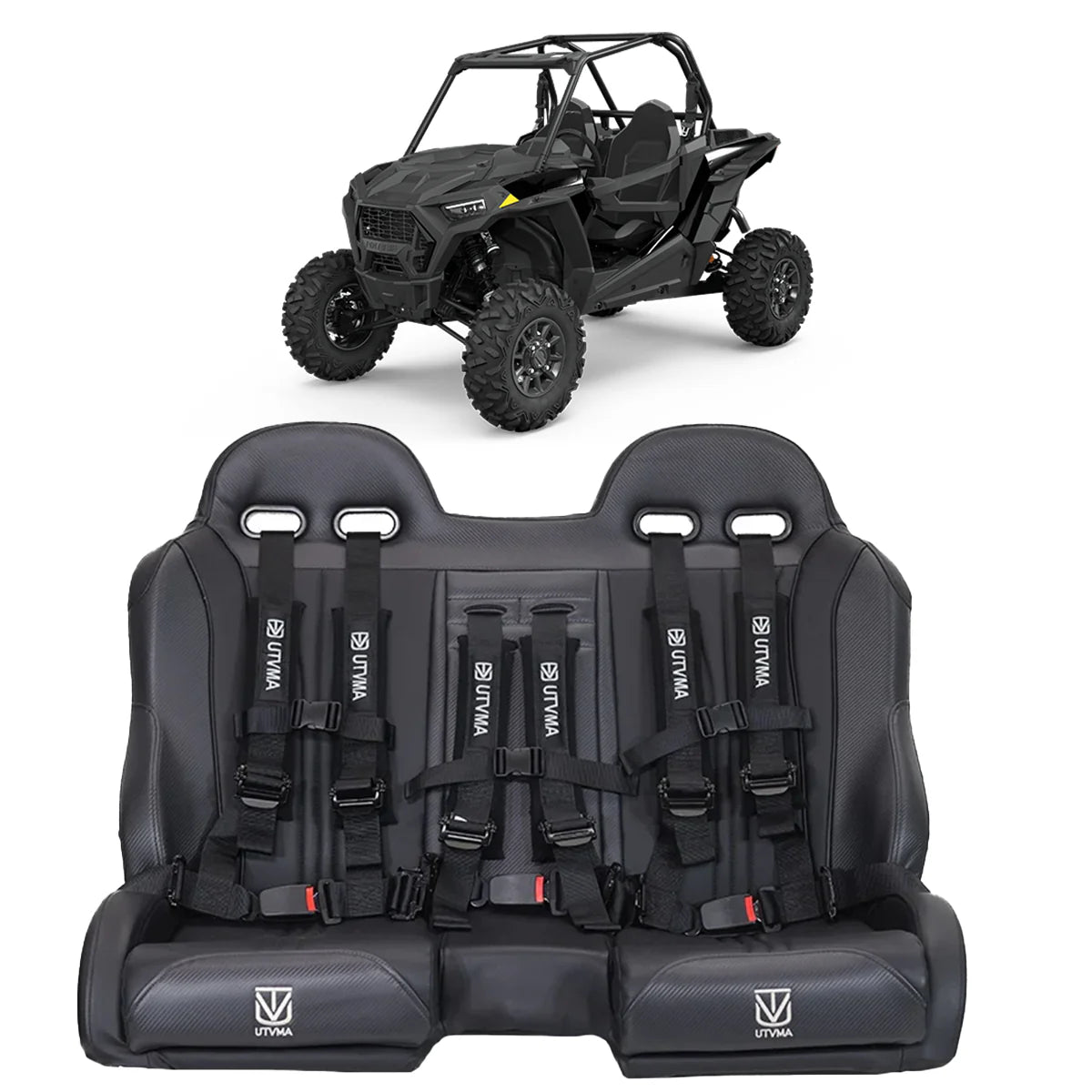 2014-2023 Polaris RZR XP 1000/ 900 Front Bench Seat W/ Harnesses