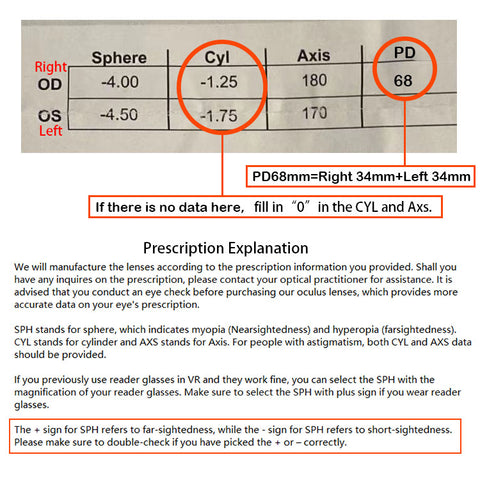 PiMax Vision 8KX Prescription Lens (one-piece)