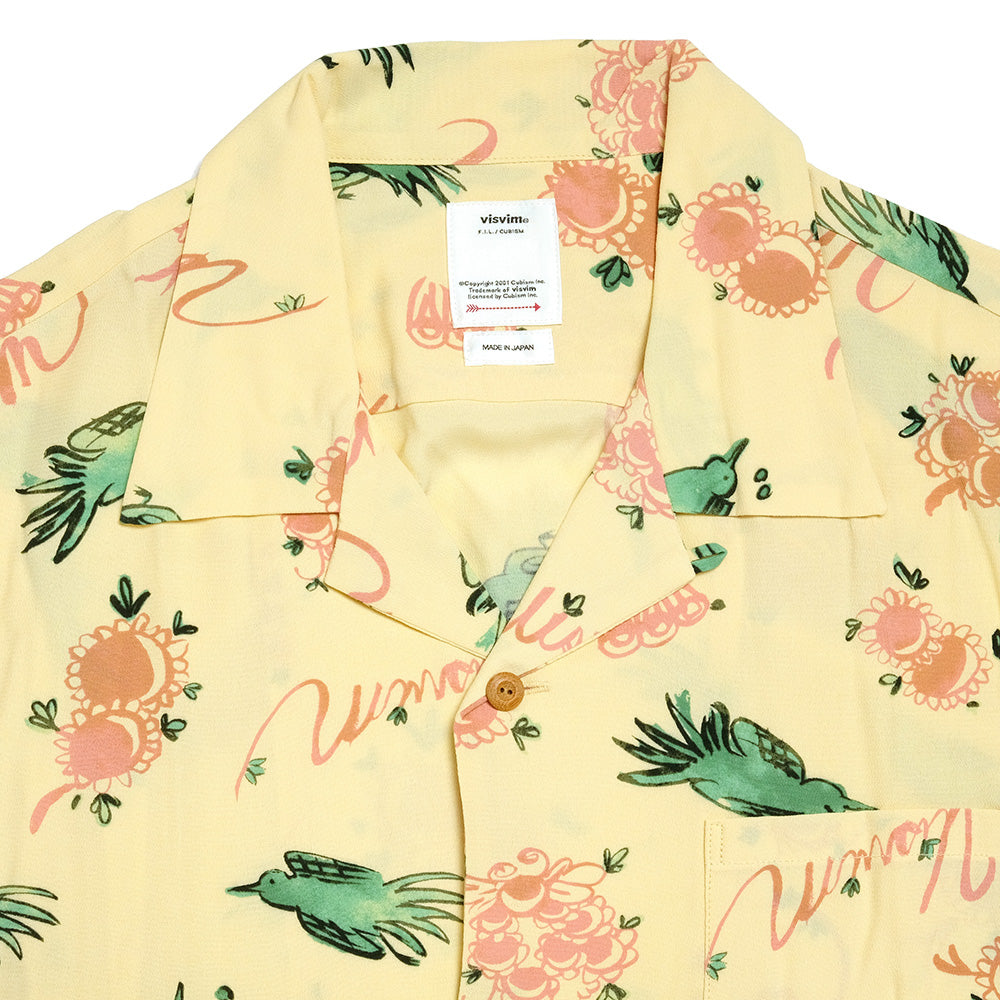 visvimWALLIS SHIRT S/S SUNNYBIRD YELLOW2 | poulettes-azur.com