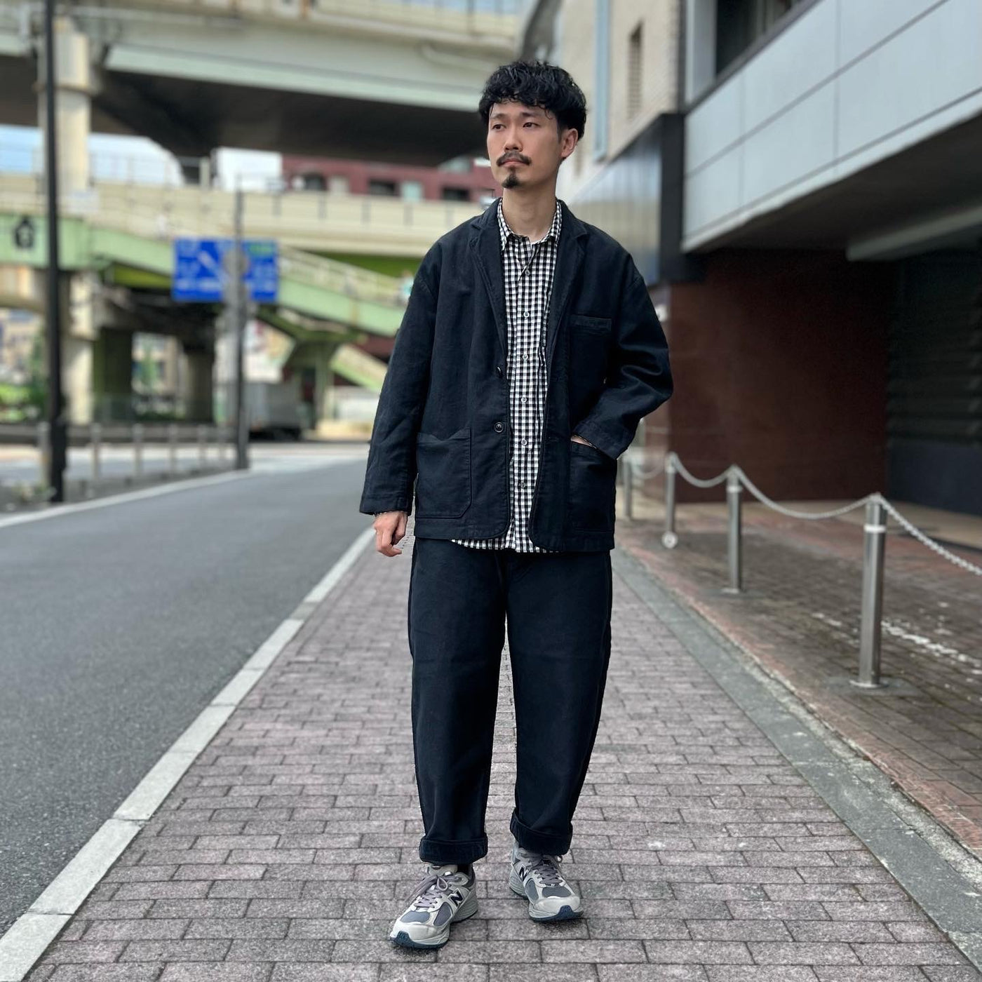 23aw Porter Classic モールスキンジャケット M ブラックCOMOLI