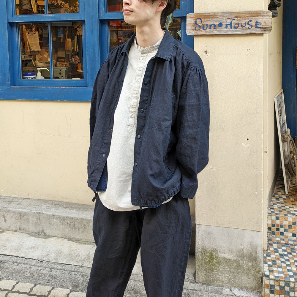 ポータークラシック FARMER'S LINEN GATHERED COAT | patisserie-cle.com