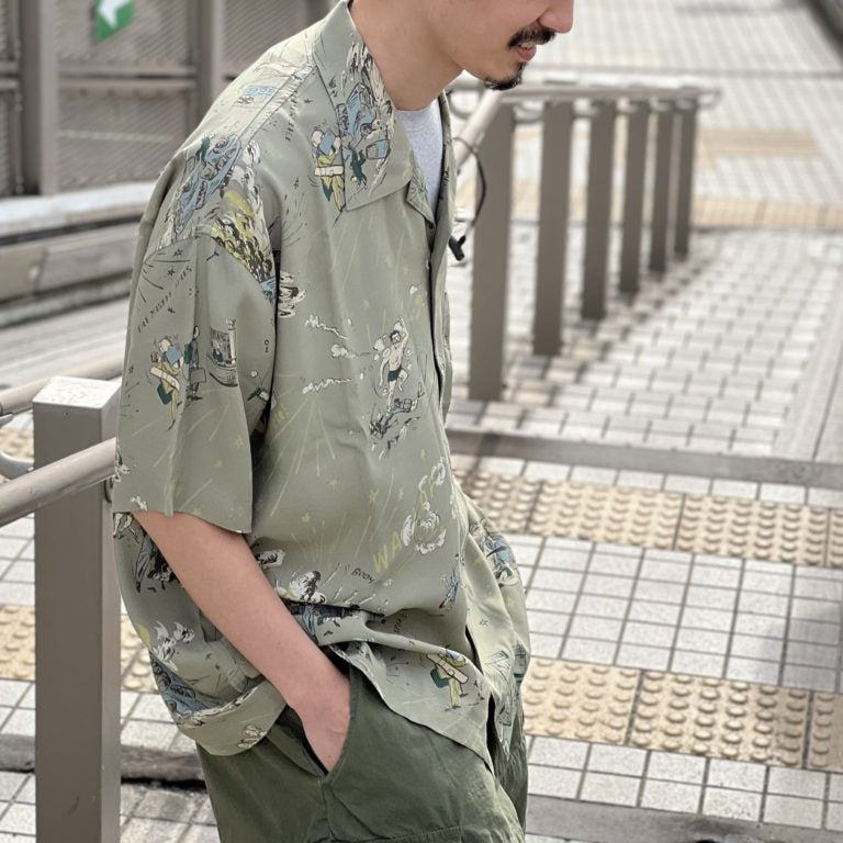 PorterClassic 落ちこぼれスパイALOHA SHIRT | www.cleansweepeffect.com