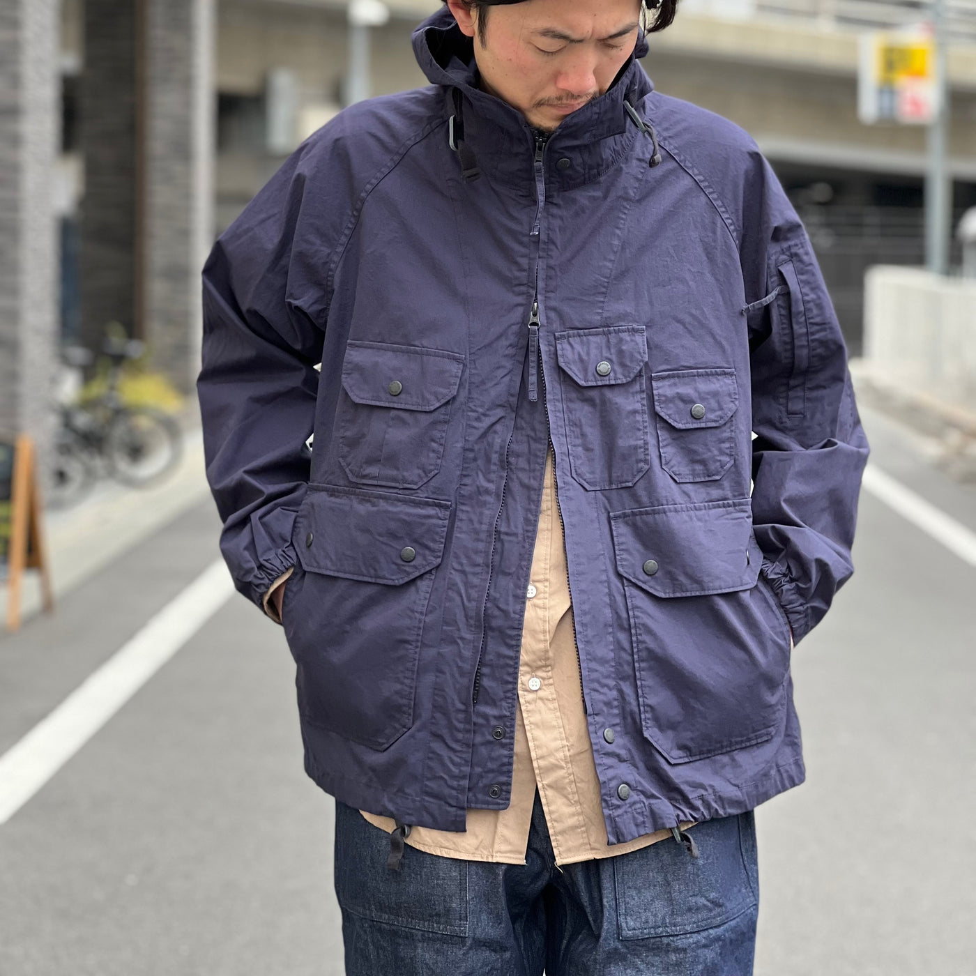 EG アトランティックパーカー Atlantic PARKA ネイビー S