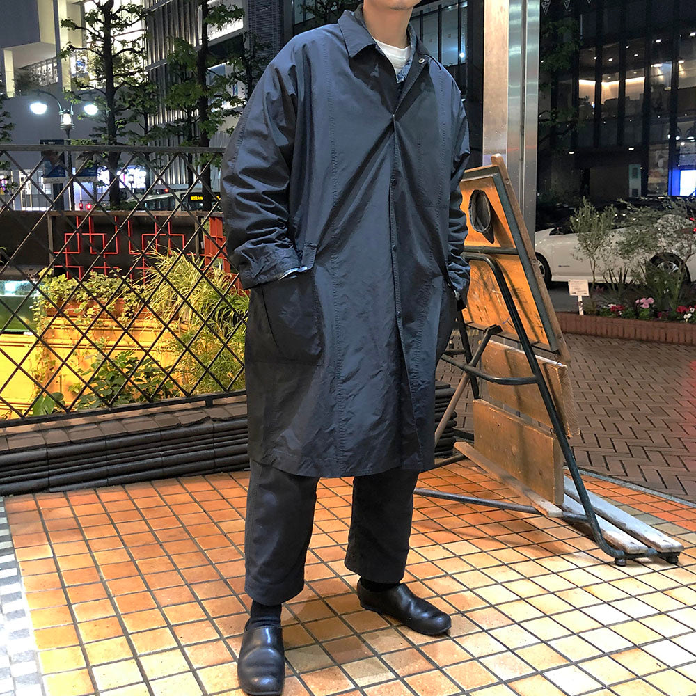 Porter Classic WEATHER SWING COAT navy - ステンカラーコート