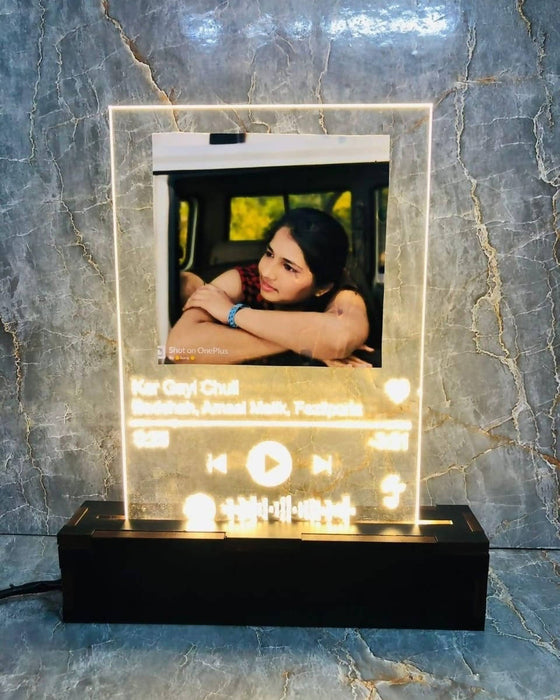 led spotify plaque