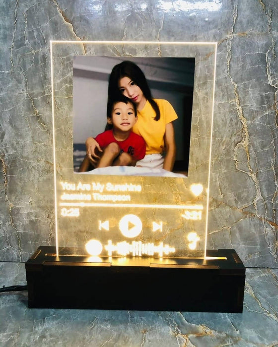 led spotify plaque