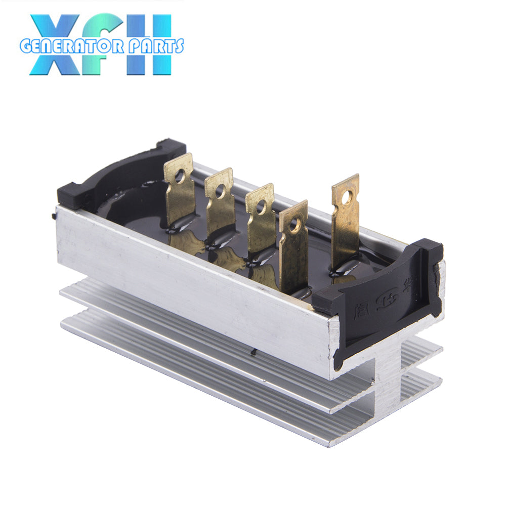 Three phase SQL20A 20amp generator rectifier Aluminum Heatsink Diode Bridge Rectifier kit for generator 20A Iron Pin power diode