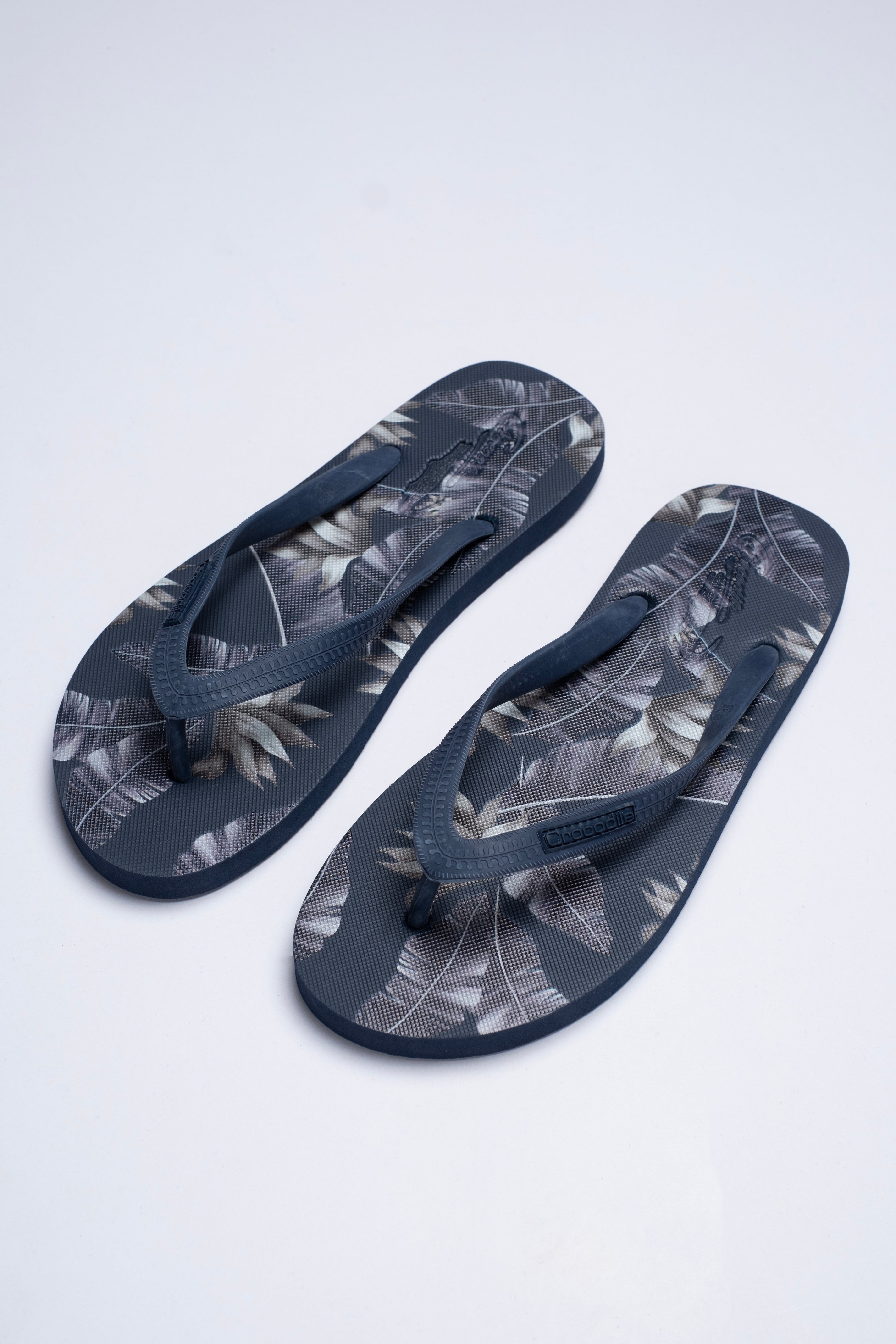 Crocodile Dark Blue Printed Flip Flop