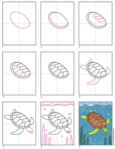 Comment dessiner une tortue