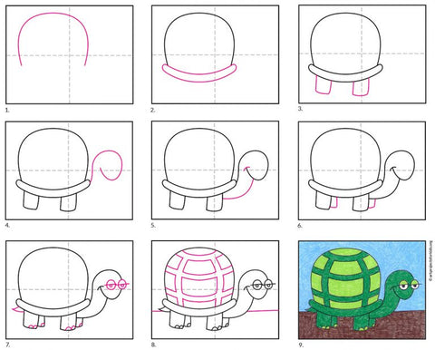 Comment dessiner une tortue