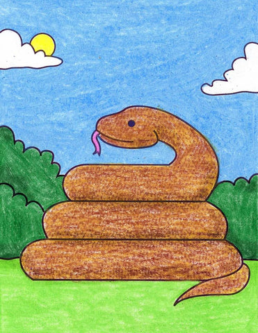 Comment dessiner un serpent facile