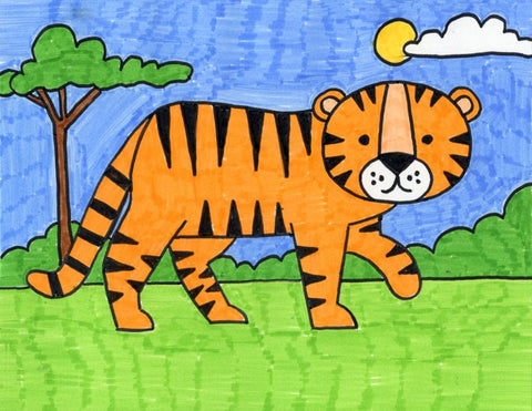 Comment dessiner un tigre