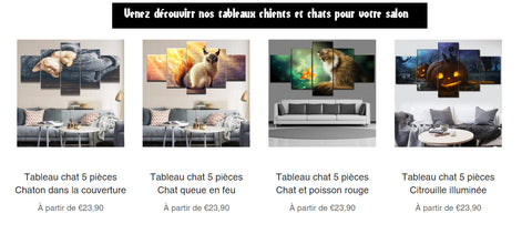 tableau chient et chat