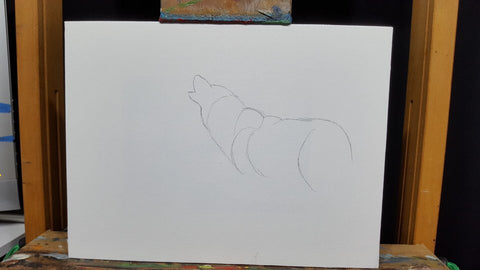 8 étapes faciles superbes pour la peinture acrylique de loup
