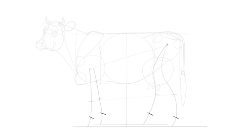 Comment dessiner une vache