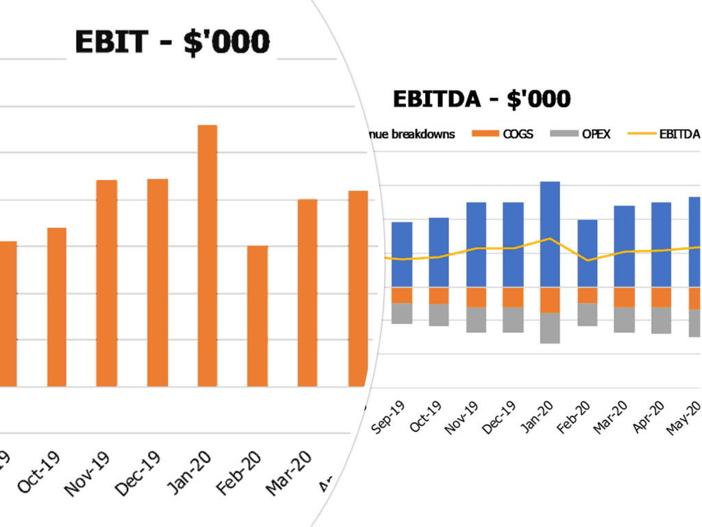 Skateboard Shop Financial Projection Excel Template Ebit Ebitda