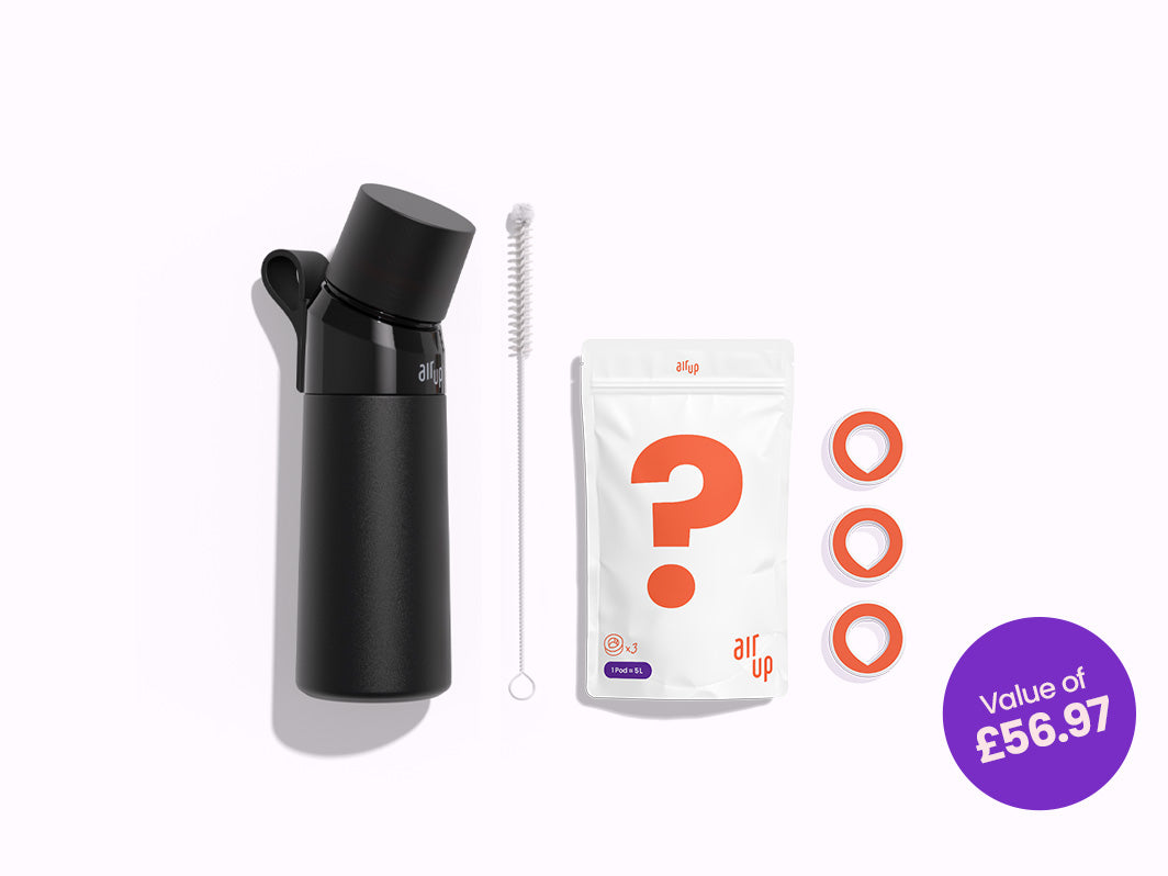 Stainless steel bottle air up®, 480 ml, black-02108002-00000