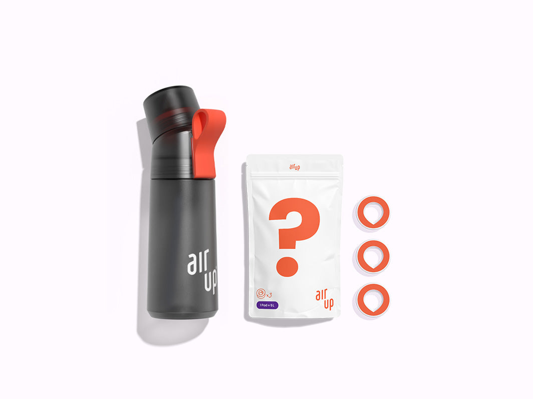 air up Starter Set – 1 x Water Bottle BPA-free Tritan 480ml, Steel