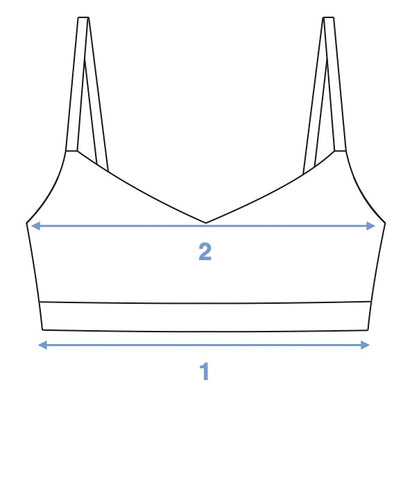 BASE V-NECK BRA Measurements