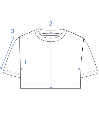 EASY CROP TOP Measurements