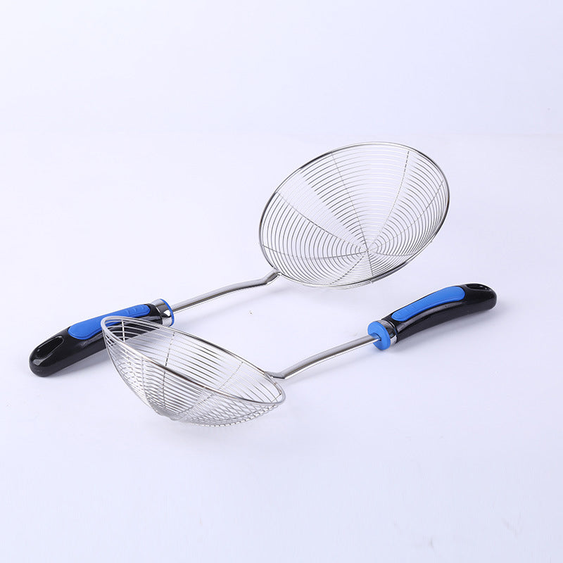 Stainless Steel Wire Skimmer Spoon 44cm Handle Mesh Filter for  Pasta, Spaghetti Noodle, Frying Food.