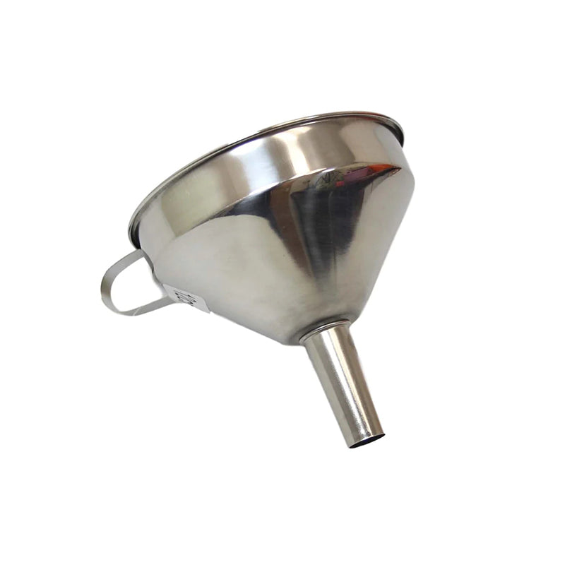 Stainless Steel Funnel for Home Kitchen Liquid Pouring Funnel with Ring Holder Dishwasher Safe - 10 cm