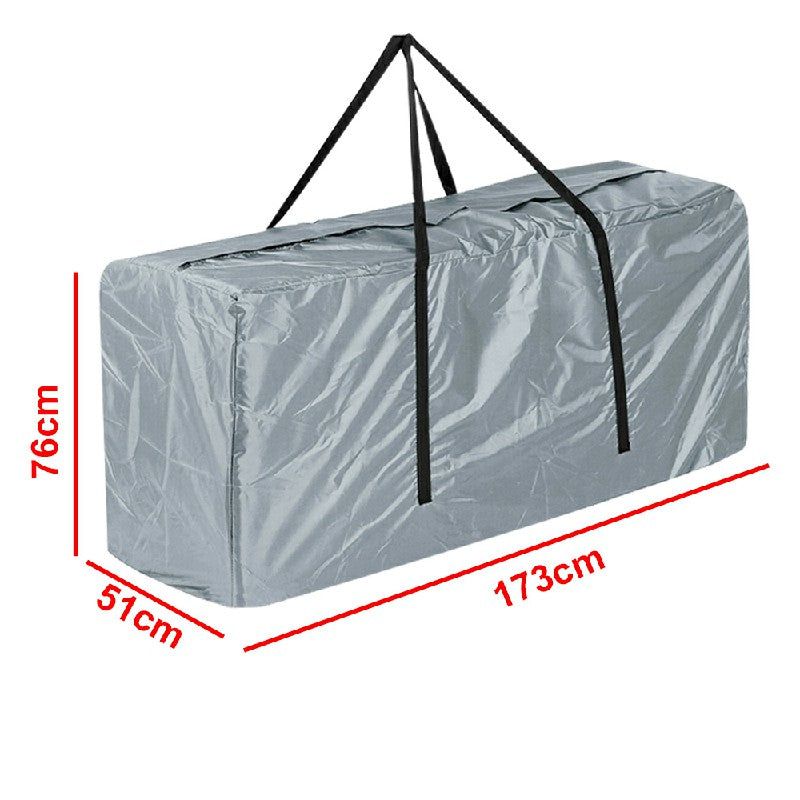 Extra-Large, Strong Outdoor Garden Furniture Cushion Storage Bag in Grey