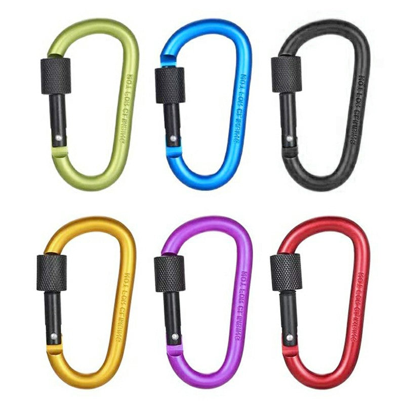 QUALITY Aluminium Locking Carabiner clip Hook Keyring Outdoor Camping