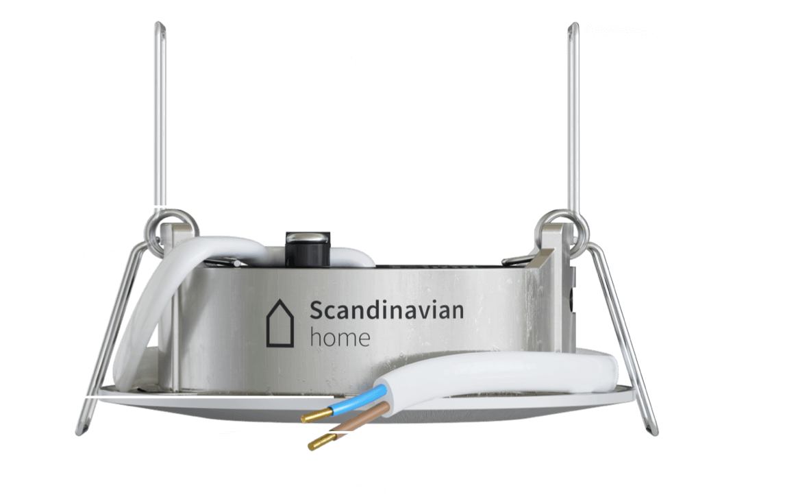 Scandinavian Home, set di 6 faretti LED da incasso, dimmerabili, 60 mm – 70  mm, adatti per il bagno, luce bianca calda, 230 V, CRI 90, design in