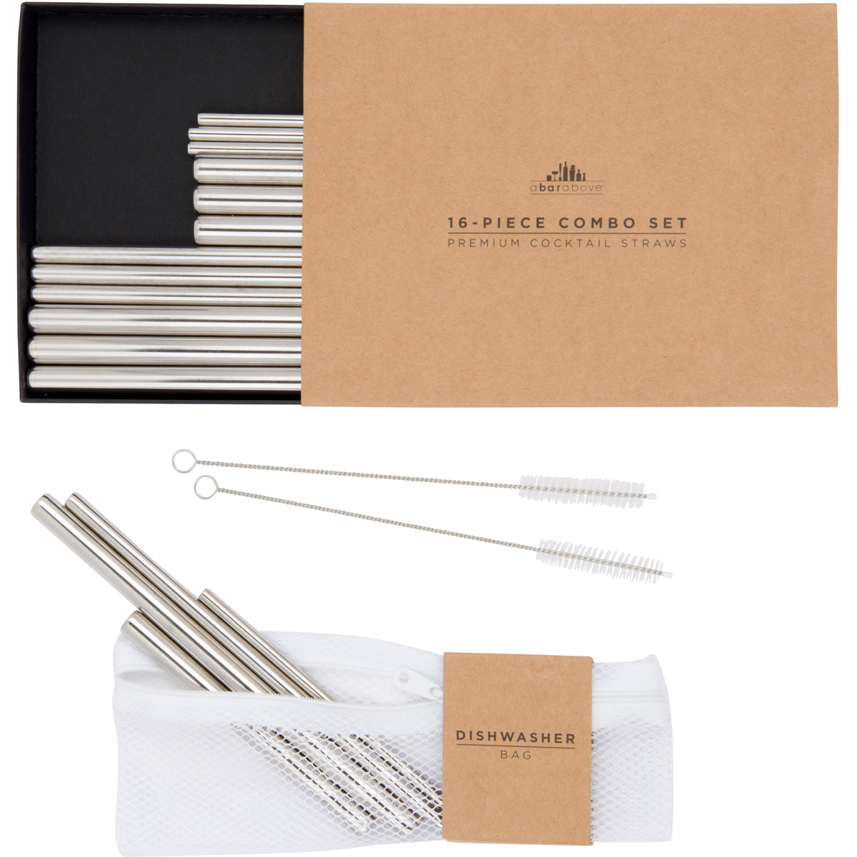 Stainless Steel Metal Cocktail Straws