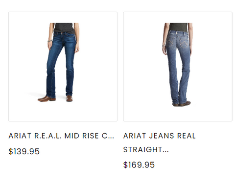 Ariat jeans to purchase online