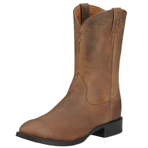 ladies Ariat brown roper boots