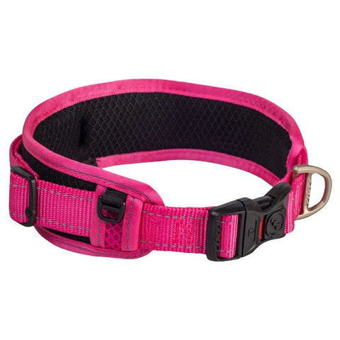 ROGZ CLASSIC DOG COLLAR PADDED PINK