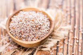 psyllium husks in a bowl ready to feed to a horse