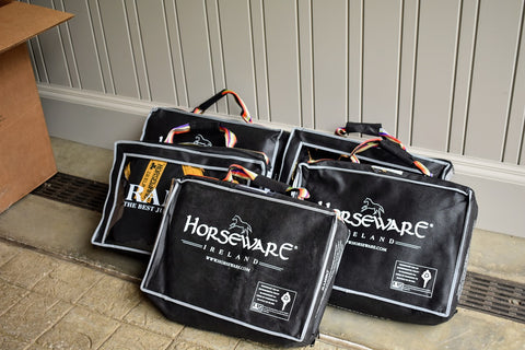 horse rug storage bags used for saddle pads