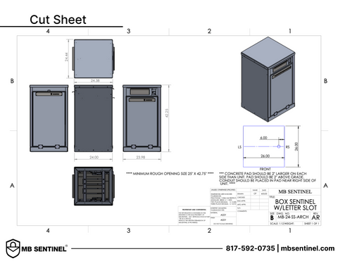 Box Sentinel Cut Sheet