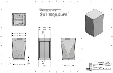 Box Sentinel Cut Sheet Package Delivery Box