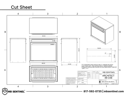 Mailbox Sentinel XL Cut Sheet