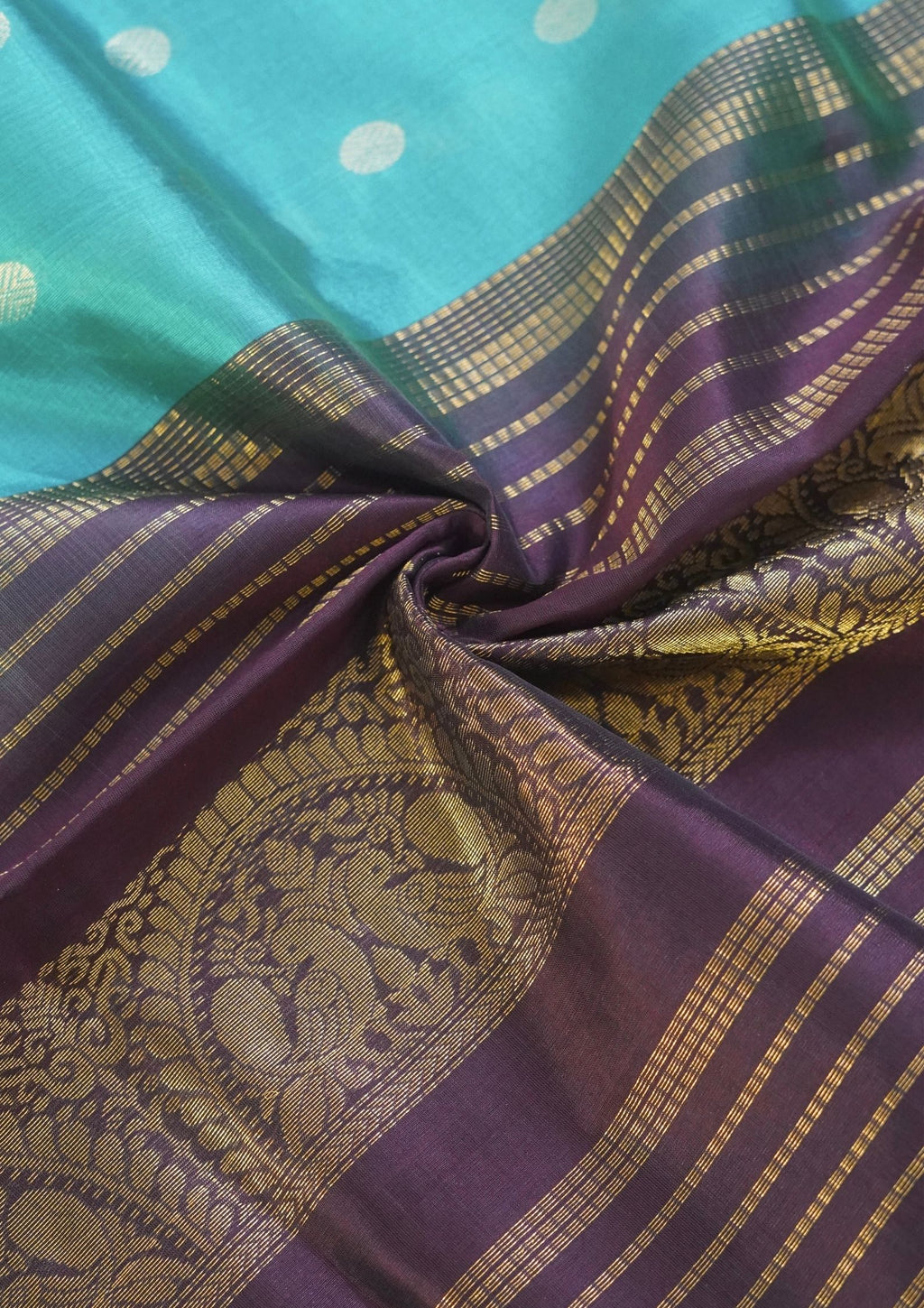 Buy MIMOSA Blue Wedding Art Silk Saree Kanjivaram Style With Contrast  Blouse Light Weight Official Wear Saree | Shoppers Stop