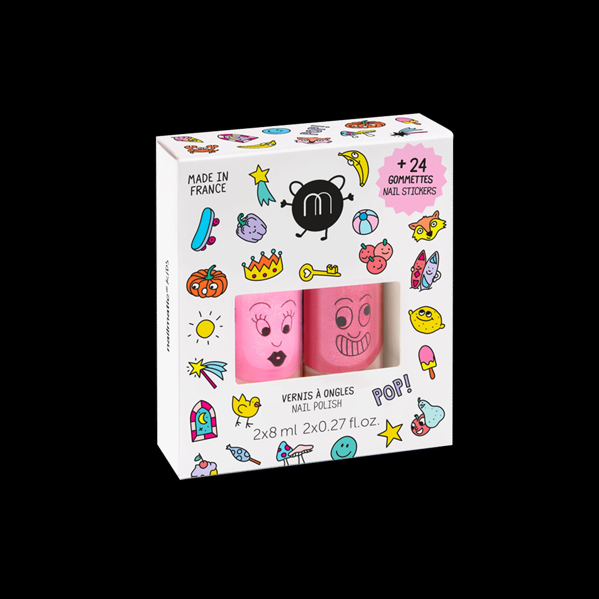 Nail Art Kit for Kids, Girls Nail Polish Play Set with Nail Dryer, 2 in 1  Nail Pens, Sticky Cartoon Fake Nail, Nail Studio Decoration Birthday  Christmas Party Gifts for Girls Ages