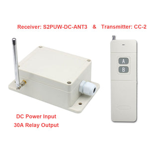 5000M 30A DC Power Input Long Range RF Transceiver with Remote Control (Model 0020105) - Wireless Remote Switches Online Store