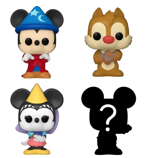 Bitty Pops Sorceror Mickey Mouse Minie Figures