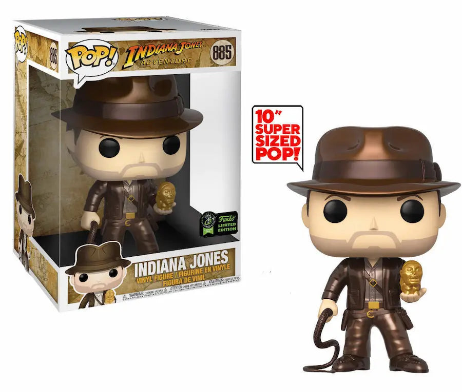 Indiana Jones 10 Inch Metallic Funko Pop Jumbo Figure